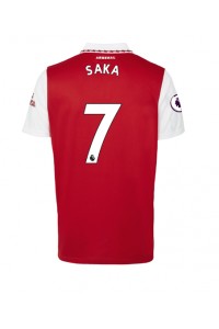 Arsenal Bukayo Saka #7 Fotballdrakt Hjemme Klær 2022-23 Korte ermer